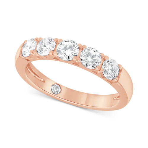 Diamond Five Stone Band (1 ct. t.w.) in 14k Gold