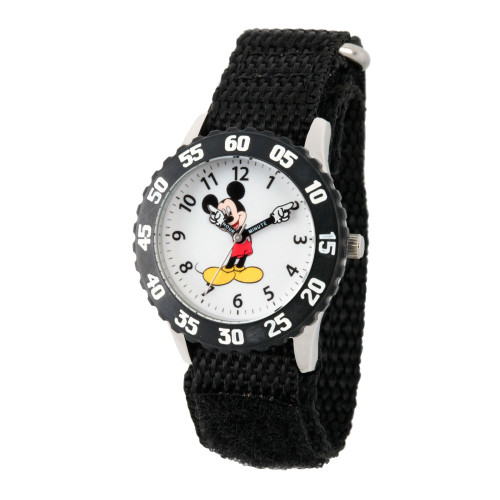 Disney Mickey Mouse Boys' Stainless Steel Time Teacher Watch