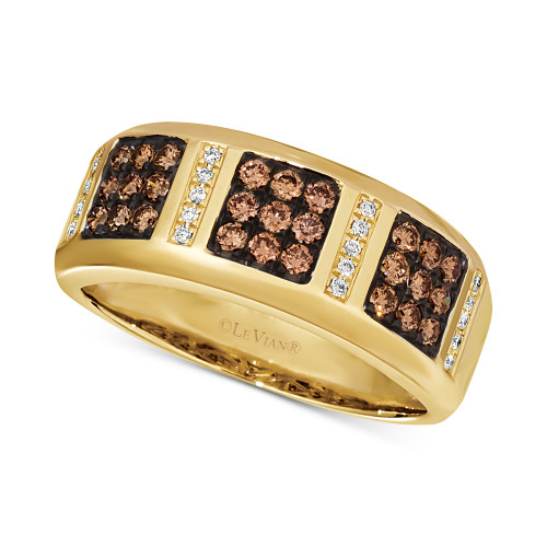 Chocolatier® Men's Diamond Band (5/8 ct. t.w.) in 14k Gold