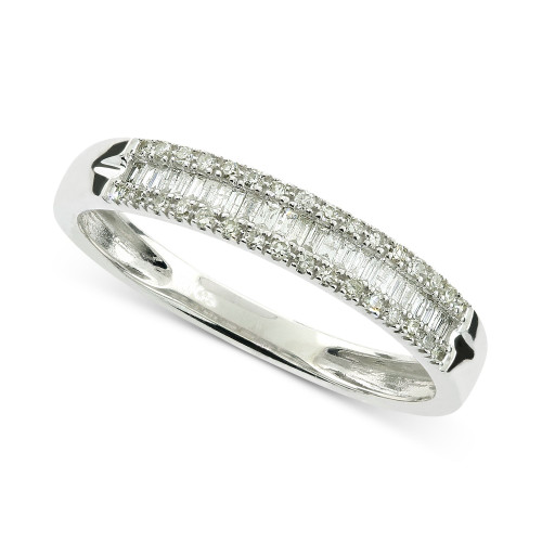 Diamond Baguette Band (1/5 ct. t.w.) in 10k White Gold