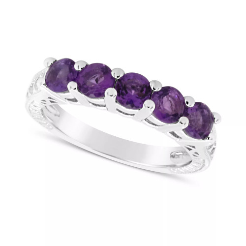 Blue Topaz (1-1/2 ct. t.w.) Ring in Sterling Silver (Also Available in Other Birthstones)