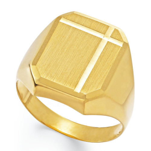 Men's Polished Ring in 14k Gold