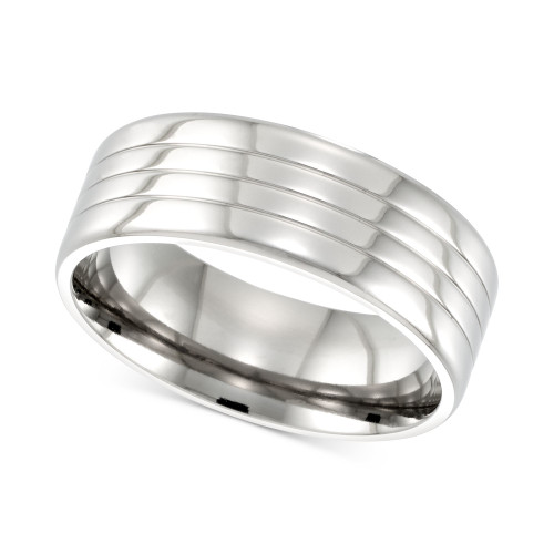 Textured Ring in Stainless Steel