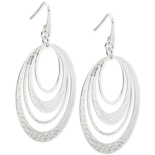 Multi-Ring Gypsy Hoop Earrings in Sterling Silver