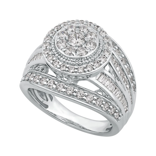 Diamond Dome Statement Ring (1 3/4 ct. t.w.) in 14k White Gold