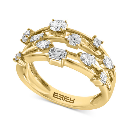 EFFY® Diamond Multi-Shape Scatter Ring (3/4 ct. t.w.) in 14k Gold