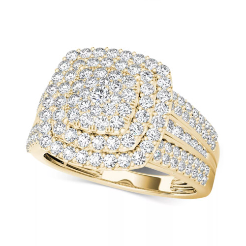 Diamond Cluster Ring (1 ct. t.w.) in 14k White or Yellow Gold
