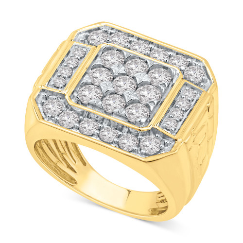 Men's Diamond Cluster Ring (2-1/2 ct. t.w.) in 10k Gold