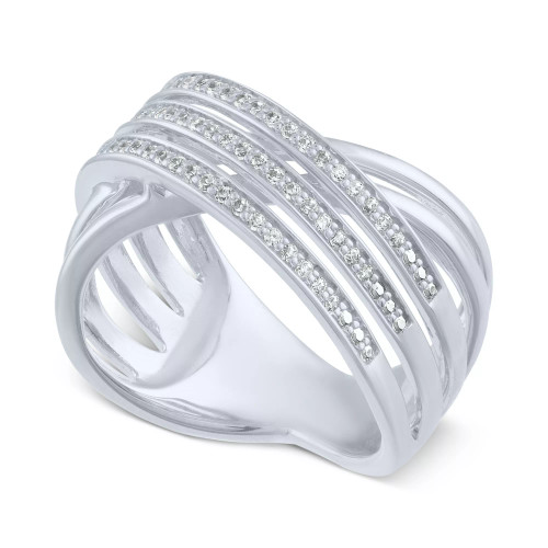 Diamond Crisscross Statement Ring (1/4 ct. t.w.)