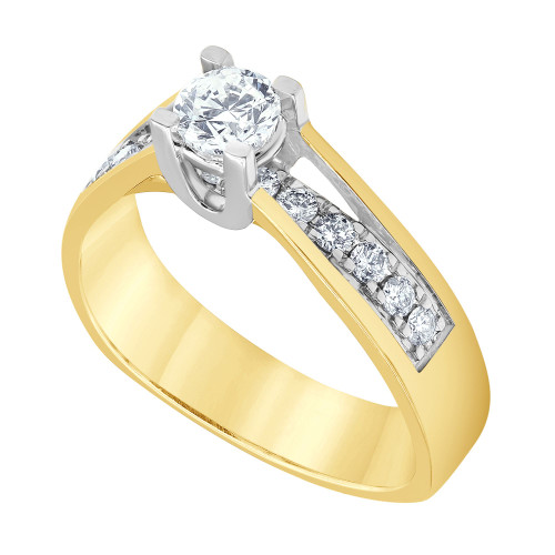 Diamond Engagement Ring (3/4 ct. t.w.) in 14K Yellow Gold