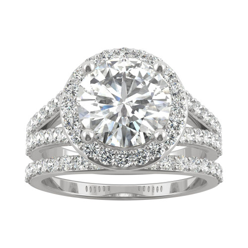 Moissanite Bridal Set (3-5/8 ct. t.w. Diamond Equivalent) in 14k White Gold