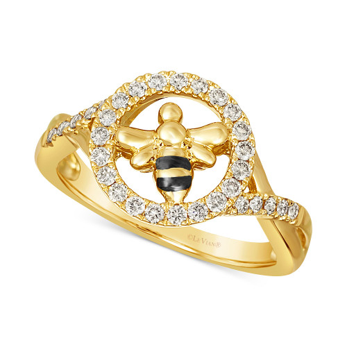 Nude Diamond Bee Ring (1/3 ct. t.w.) in 14k Gold