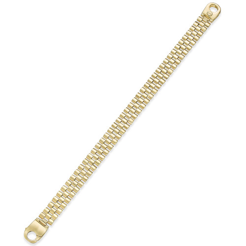 Men's Link Bracelet in 14k Gold-Plated Sterling Silver