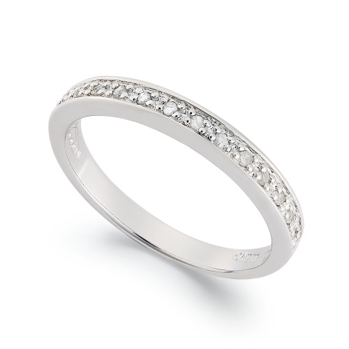 Diamond Band Ring (1/10 ct. t.w.) in Sterling Silver