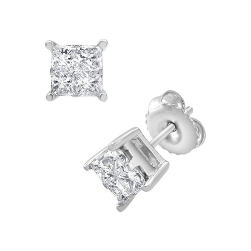 Diamond Earring (1 ct. t.w.) in 14K White Gold