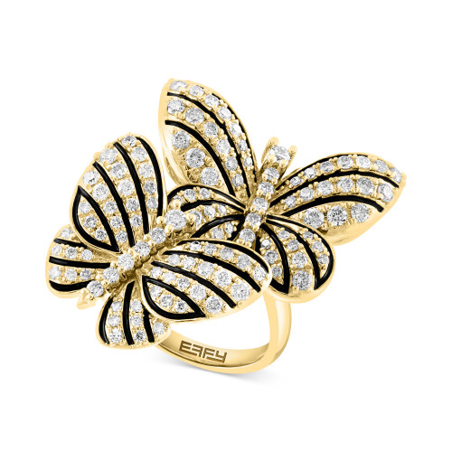 EFFY® Diamond Butterfly Statement Ring (1-1/5 ct. t.w.) in 14k Gold