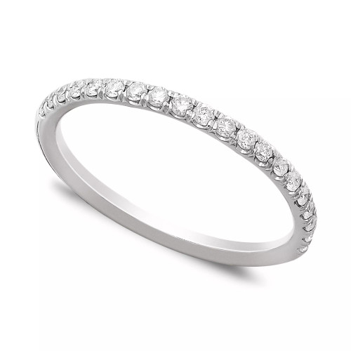 Diamond Pave Band (1/4 ct. t.w.) in 14k White or Yellow Gold