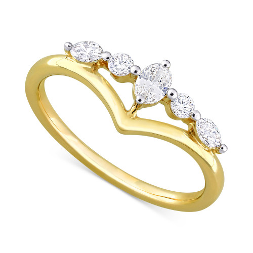 Oval Diamond Engagement Ring (1/3 ct. t.w.) in 14k Gold