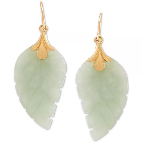 Leaf Earrings in 10k Gold