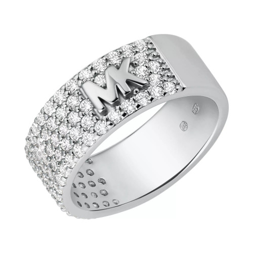 Women's Pave Band Ring with Clear Stones