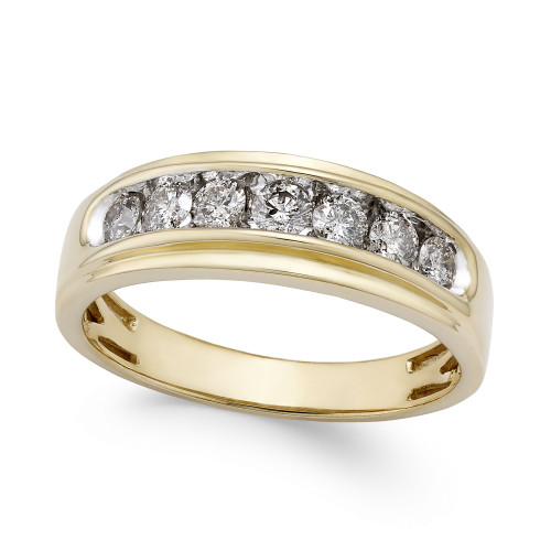 Men's Diamond Band (3/4 ct. t.w.) in 10k Gold