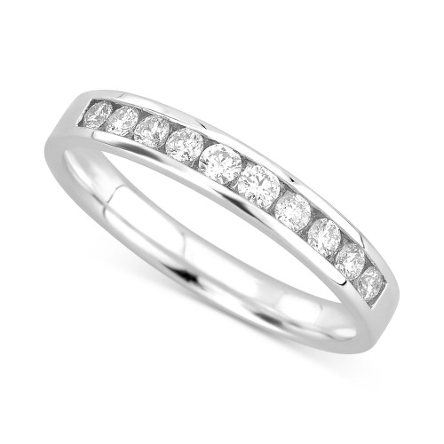 Diamond Channel-Set Band (1/2 ct. t.w.) in 14k White Gold
