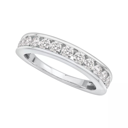 Certified Diamond Channel Band (1 ct. t.w.) in 14K White Gold or Yellow Gold