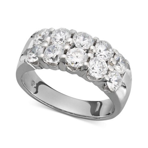 Two-Row Certified Diamond Band Ring in 14k White Gold (2 ct. t.w.)