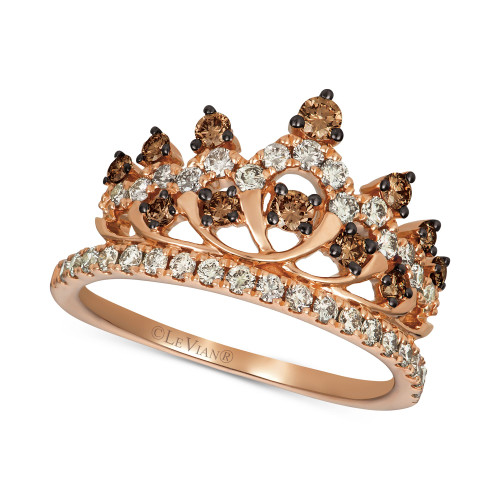 Chocolate™ & Nude™ Diamond Tiara Ring (7/8 ct. t.w.) in 14k Rose Gold