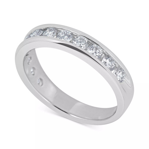Diamond Channel-Set Band (3/4 ct. t.w.) in 14k White or Yellow Gold
