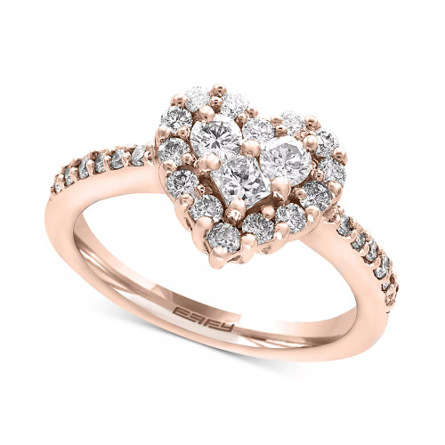 Classique by EFFY® Diamond Heart Ring (9/10 ct. t.w.) in in 14k White, Yellow, or Rose Gold