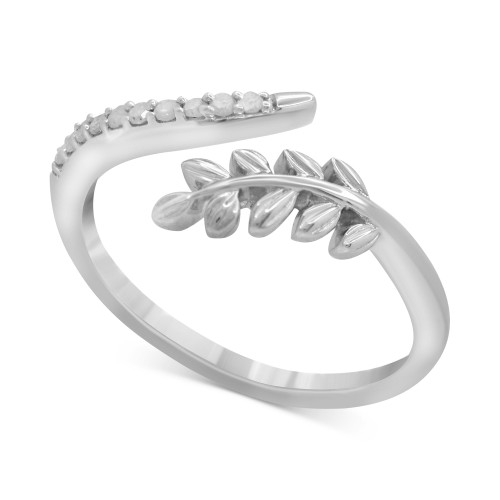 Diamond Vine Ring (1/10 ct. t.w.) in Sterling Silver