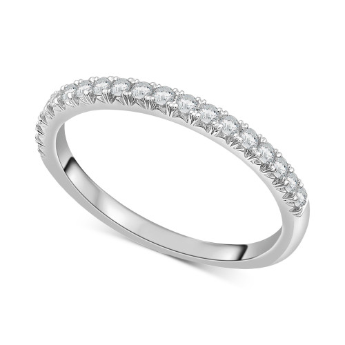 Diamond Half Circle Wedding Band (1/4 ct. t.w.) in Platinum