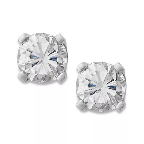 Round-Cut Diamond Stud Earrings in 10k White or Yellow Gold (1/4 ct. t.w.)