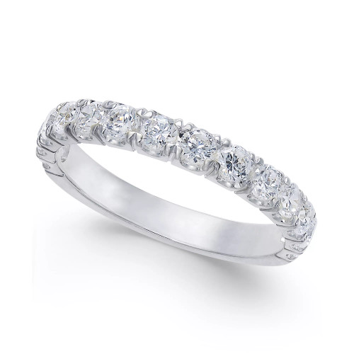 Pavé Diamond Band Ring (1 ct. t.w.) in 14k Gold, Rose Gold or White Gold