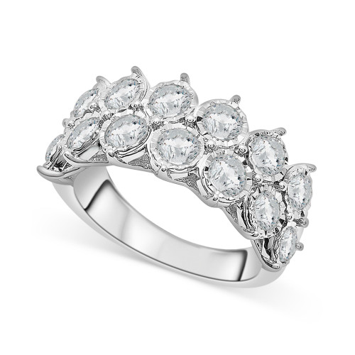 Diamond Double Row Miracle Plate Band (2 ct. t.w.) in 14k White Gold