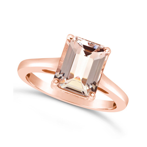 Morganite (3 ct. t.w.) Ring in 14K Rose Gold