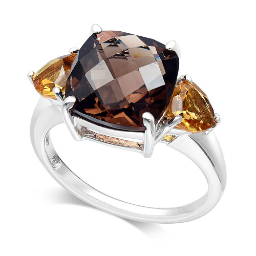 Multi-Gemstone (5 ct. t.w.) Ring in Sterling Silver