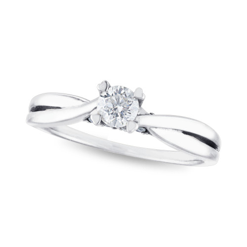 Diamond 1/2 ct. t.w. Solitaire Engagement Ring in 14k White or Yellow Gold