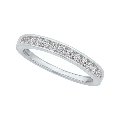 Diamond Channel Band (1/4 ct. t.w.) in 14K White Gold or Yellow Gold