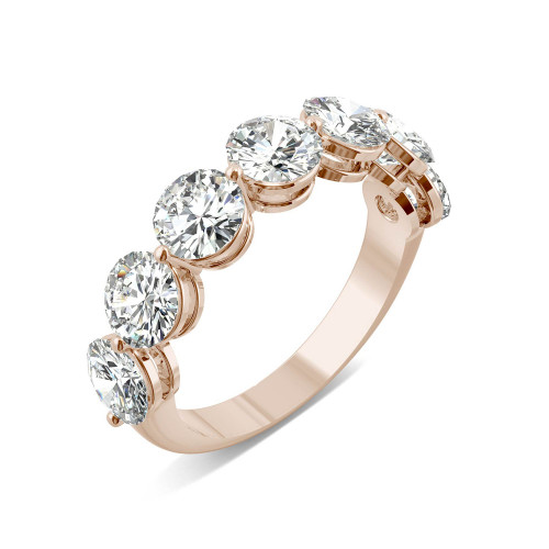 Moissanite Seven Stone Band 3-1/2 ct. t.w. Diamond Equivalent in 14k White Gold