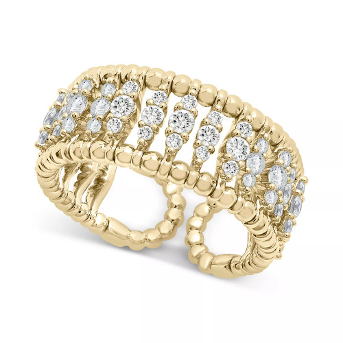 Diamond Openwork Flex Ring (7/8 ct. t.w.) in 14k White or Yellow Gold