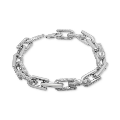 Men's Diamond Clip Link Bracelet (1 ct. t.w.) in Sterling Silver
