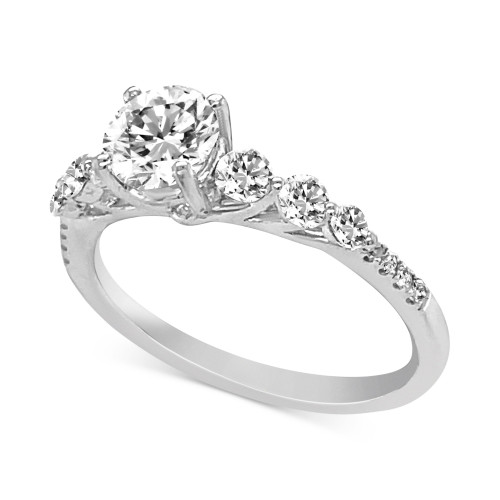 Diamond Engagement Ring (1-1/5 ct. t.w.) in 14k White Gold