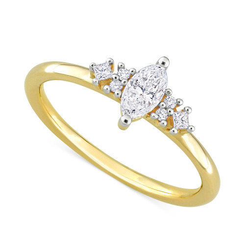 Marquise Diamond Engagement Ring (3/8 ct. t.w.) in 14k Gold