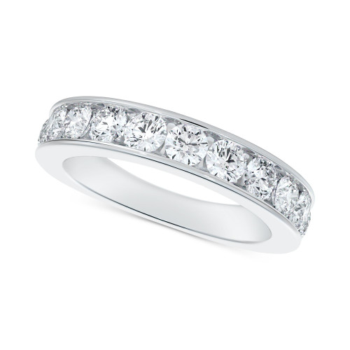 Diamond Channel Set Band (1/2 ct. t.w.) in 14k White Gold