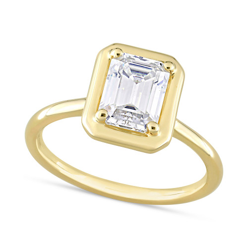 Moissanite Bezel Ring (1-3/4 ct. t.w.) in 10k Gold