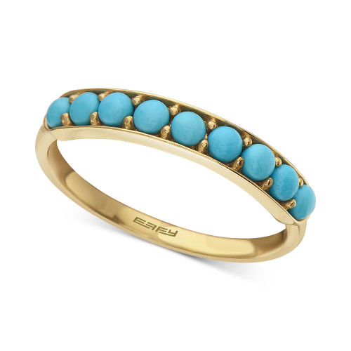 EFFY® Turquoise Band in 14k Gold