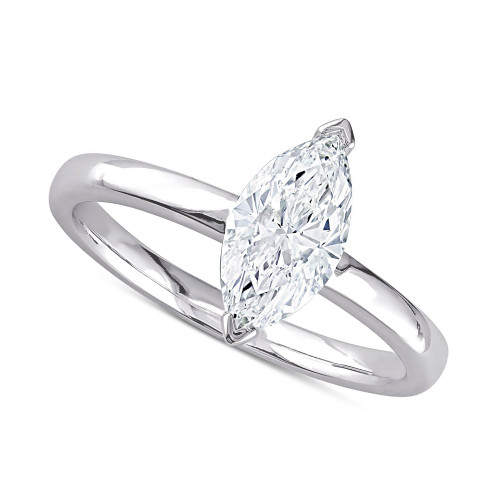 Diamond Marquise Solitaire Engagement Ring (1 ct. t.w.) in 14k White Gold