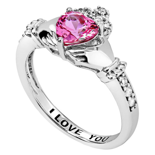 Women's Claddagh Heart Ring in Sterling Silver